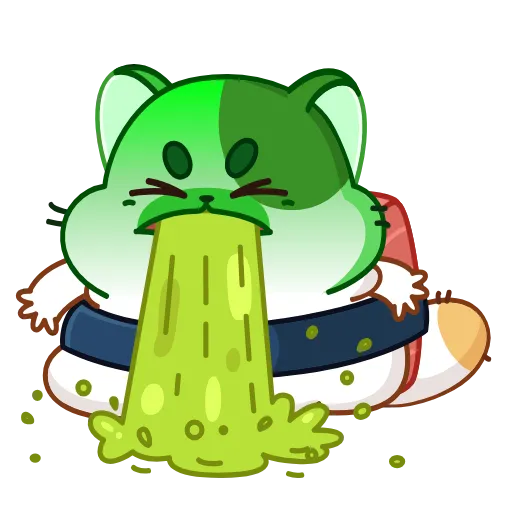 🤢 Стикер «Sushi Cat» для Telegram