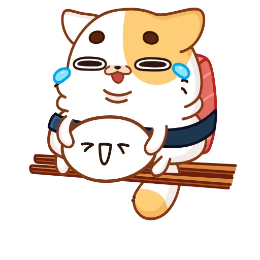Стикерпак Sushi Cat для Telegram — скачать