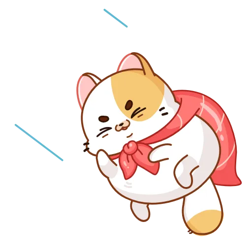 🦸‍♂ Эмодзи «Суши кот» для Telegram