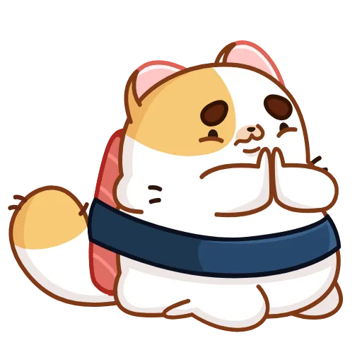 🙏 Эмодзи «Суши кот» для Telegram