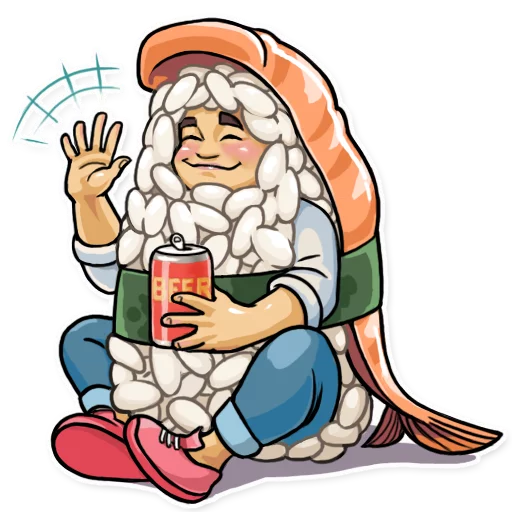 👋 Стикер «Sushi Chef» для Telegram