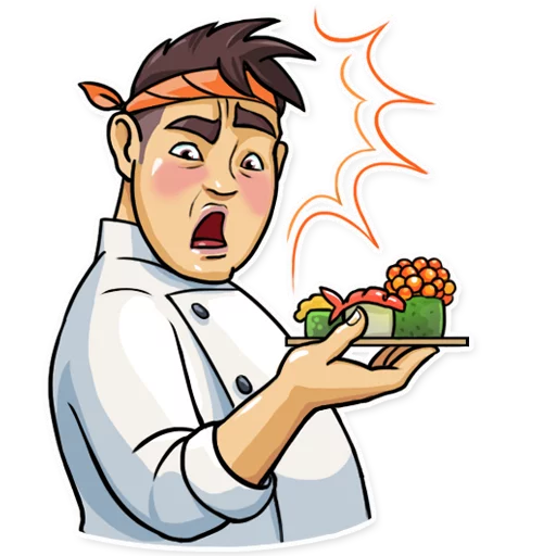 😨 Стикер «Sushi Chef» для Telegram