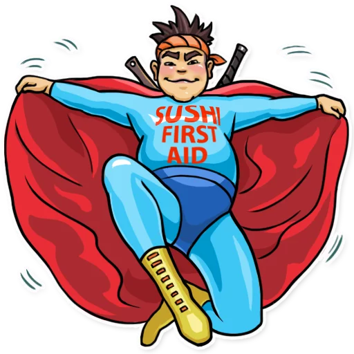 😈 Стикер «Sushi Chef» для Telegram