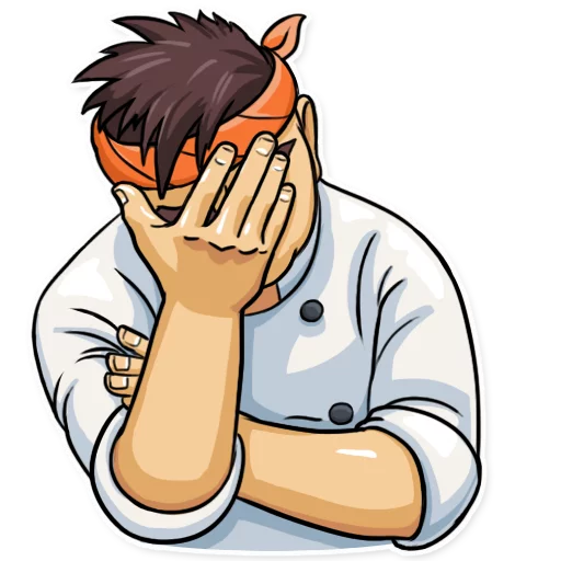 🤦 Стикер «Sushi Chef» для Telegram