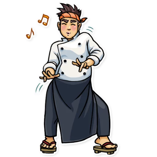 🕺 Стикер «Sushi Chef» для Telegram