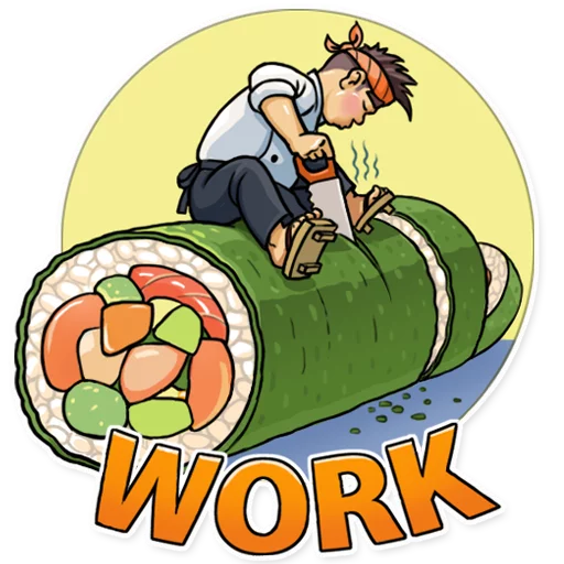 💪 Стикер «Sushi Chef» для Telegram