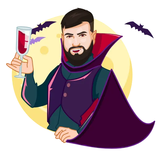 🧛 Стикер «Стикерпак «Люби&;»» для Telegram
