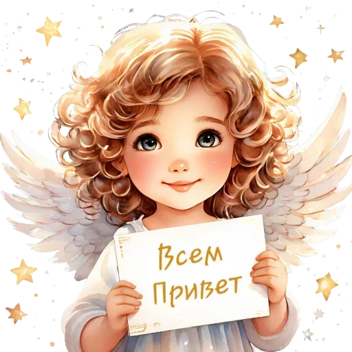 👋 Стикер «Flowers fairies bunnies» для Telegram