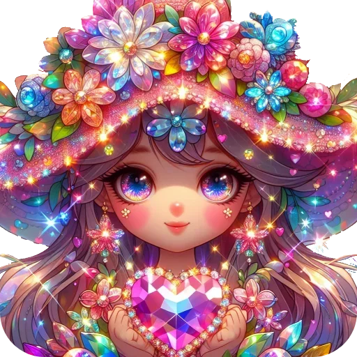 👒 Стикер «Flowers fairies bunnies» для Telegram
