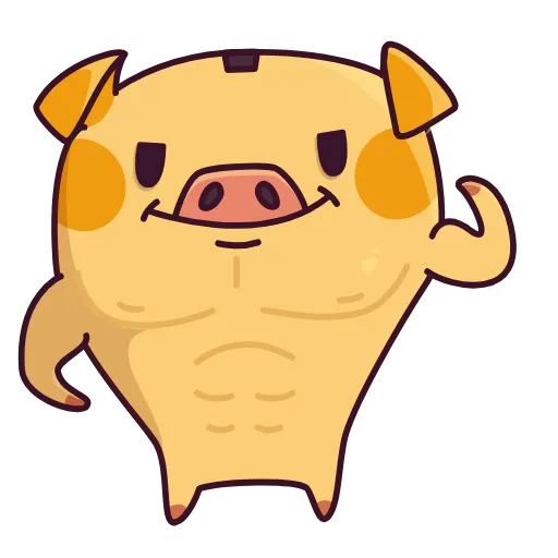 💪 Эмодзи «Pigcent» для Telegram