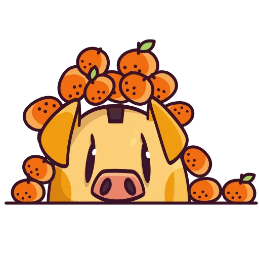 🍊 Эмодзи «Pigcent» для Telegram