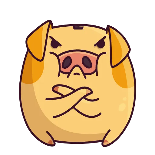 😠 Эмодзи «Pigcent» для Telegram