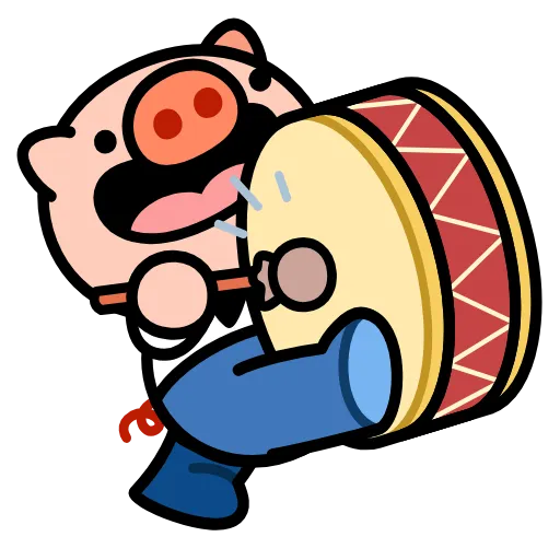 🐷 Эмодзи «Анимированный набор эмоджи со Свинтусом» для Telegram