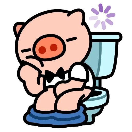 🐷 Стикер «Анимированный набор эмоджи со Свинтусом» для Telegram