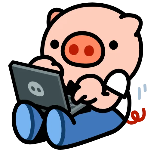 🐷 Стикер «Анимированный набор эмоджи со Свинтусом» для Telegram