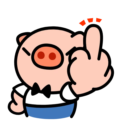 🐷 Стикер «Анимированный набор эмоджи со Свинтусом» для Telegram