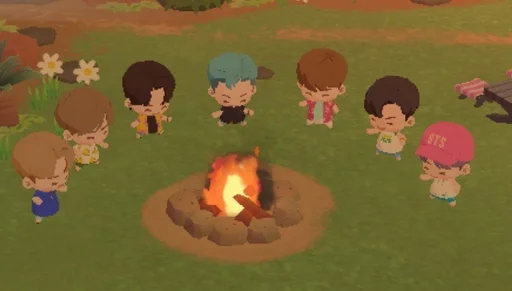 🕺 Стикер «BTS Island» для Telegram