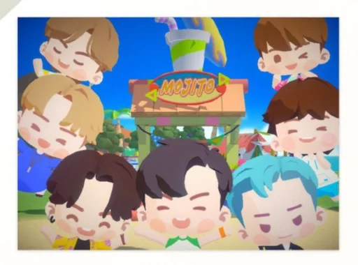 🥳 Стикер «BTS Island» для Telegram