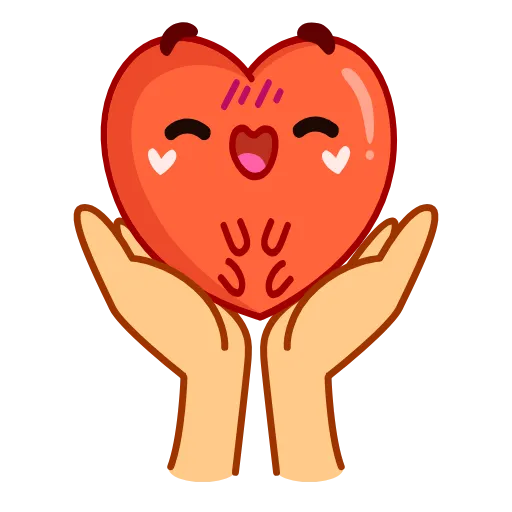 👐 Эмодзи «Sweet Heart» для Telegram