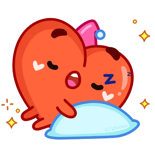 😴 Эмодзи «Sweet Heart» для Telegram