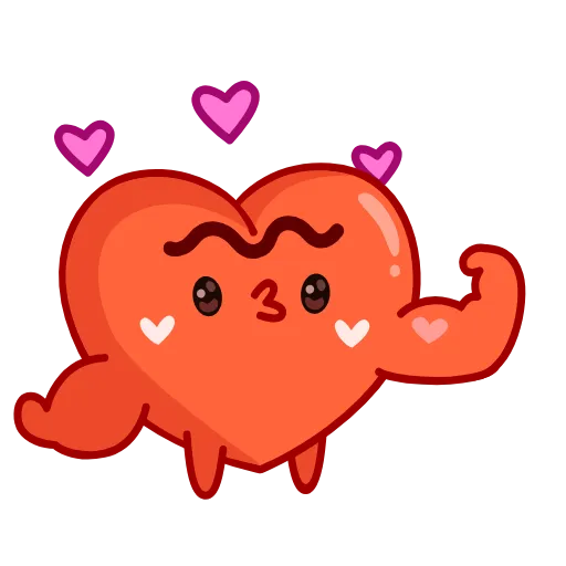 💪 Эмодзи «Sweet Heart» для Telegram