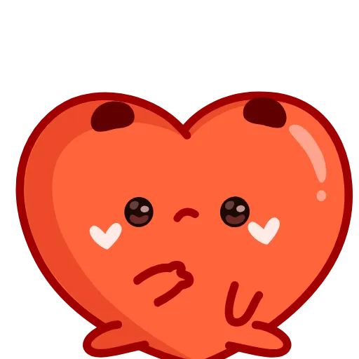 🤔 Эмодзи «Sweet Heart» для Telegram