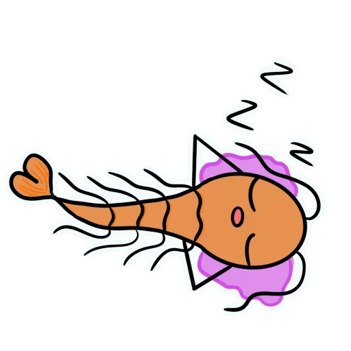 😴 Стикер «Krevetka» для Telegram