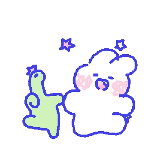 🤩 Стикер «Sweetie minimong» для Telegram