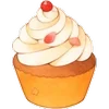 🧁 Эмодзи «❤ Набор эмоджи со сладостями» для Telegram