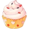 🧁 Эмодзи «❤ Набор эмоджи со сладостями» для Telegram