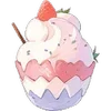 🍦 Эмодзи «❤ Набор эмоджи со сладостями» для Telegram