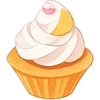 🧁 Эмодзи «❤ Набор эмоджи со сладостями» для Telegram