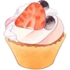 🧁 Эмодзи «❤ Набор эмоджи со сладостями» для Telegram