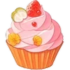 🧁 Эмодзи «❤ Набор эмоджи со сладостями» для Telegram