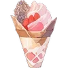 🍦 Эмодзи «❤ Набор эмоджи со сладостями» для Telegram