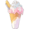 🍦 Эмодзи «❤ Набор эмоджи со сладостями» для Telegram