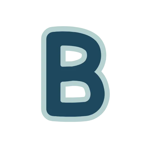 🔵 Эмодзи «Синие буквы, иконки, русские и английские, векторные» для Telegram