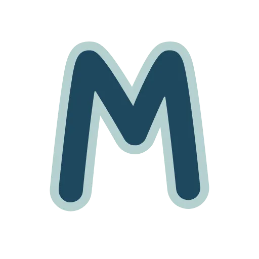 🔵 Эмодзи «Синие буквы, иконки, русские и английские, векторные» для Telegram