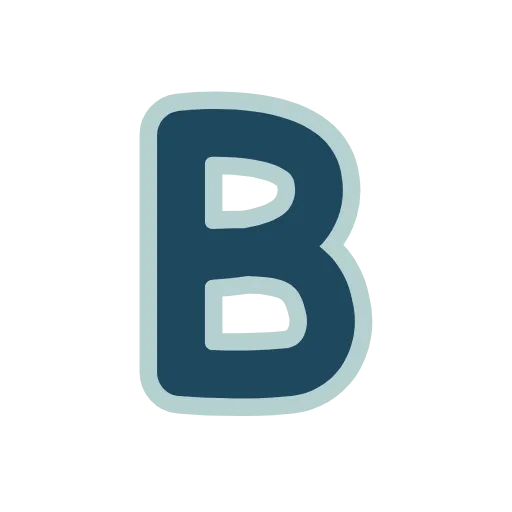 🔵 Эмодзи «Синие буквы, иконки, русские и английские, векторные» для Telegram