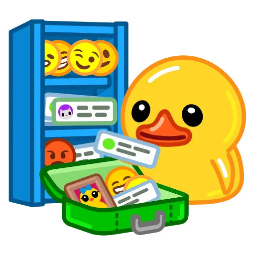 🧳 Эмодзи «Systemic Duck» для Telegram
