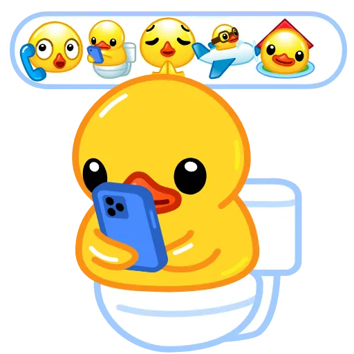 🚽 Эмодзи «Systemic Duck» для Telegram