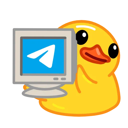 🖥 Эмодзи «Systemic Duck» для Telegram