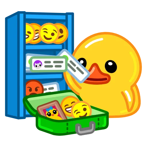 🧳 Эмодзи «Systemic Duck» для Telegram