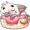 😴 Эмодзи «Бисквит #animal #cat #emoji #vk» для Telegram