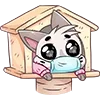 😷 Эмодзи «Бисквит #animal #cat #emoji #vk» для Telegram