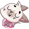 ☺ Эмодзи «Бисквит #animal #cat #emoji #vk» для Telegram