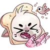 👋 Эмодзи «Бисквит #animal #cat #emoji #vk» для Telegram