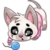 🤔 Эмодзи «Бисквит #animal #cat #emoji #vk» для Telegram