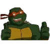 🐢 Эмодзи «Черепашки-ниндзя» для Telegram