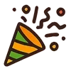 🎉 Эмодзи «🎉 1 год» для Telegram